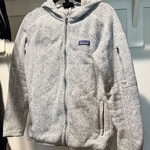 Patagonia Kids Light Gray Hooded Jacket